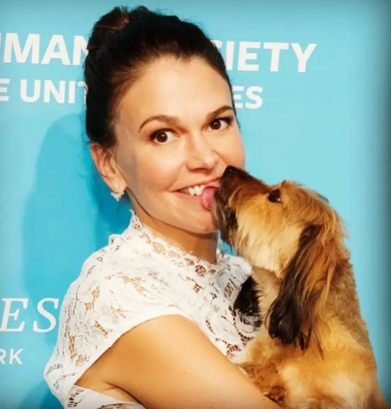 Sutton foster dog lover