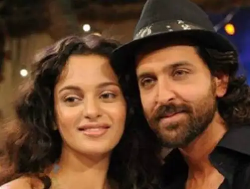 Hrithik Roshan with Kangana Ranaut
