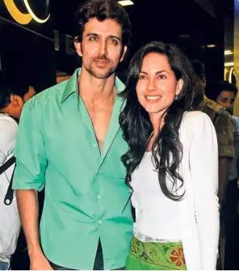 Hrithik Roshan with barbara mori