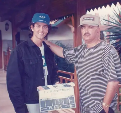 Hrithik Roshan with father