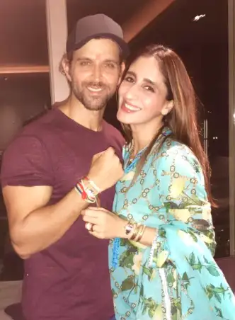 Hrithik Roshan with sister
