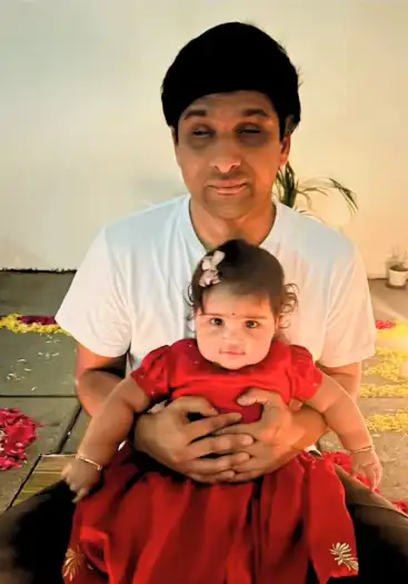 Srikanth Bolla with daughter 