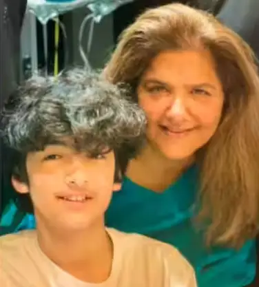 hridhan roshan with her Paternal grandmother