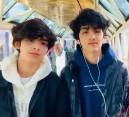 Hrehaan Roshan with her brother