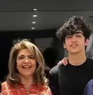 Hrehaan Roshan with her grandmother