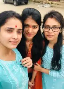 Thanuja Gowda with her sisters