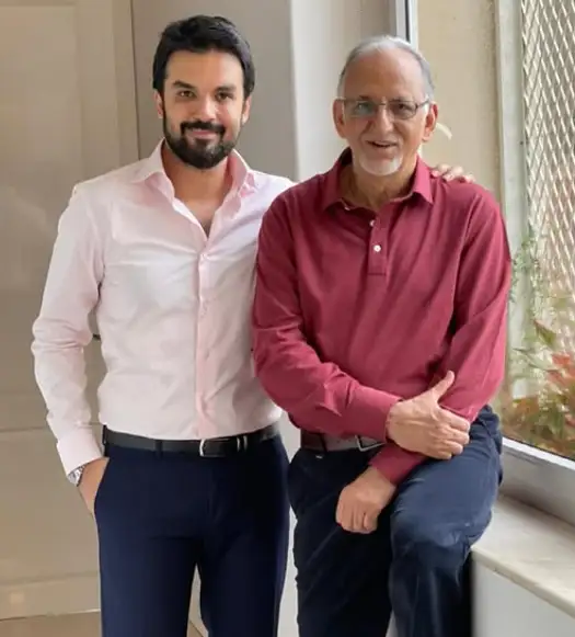 Gautam Kitchlu with her father