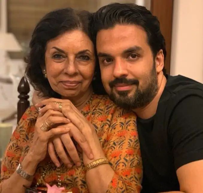 Gautam Kitchlu with her mother