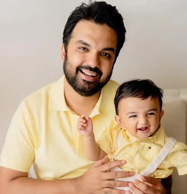 Gautam Kitchlu with her son