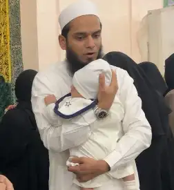Mufti Anas with her son Saiyad Hasan Jamil