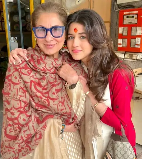 Naomika Saran with her Maternal Grandmother