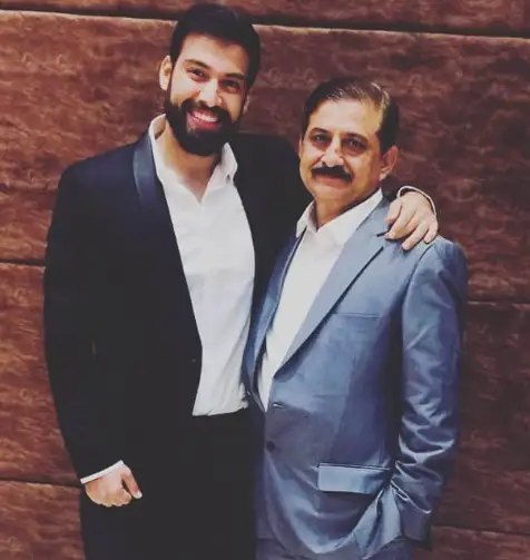 Milind Chandwani with her father