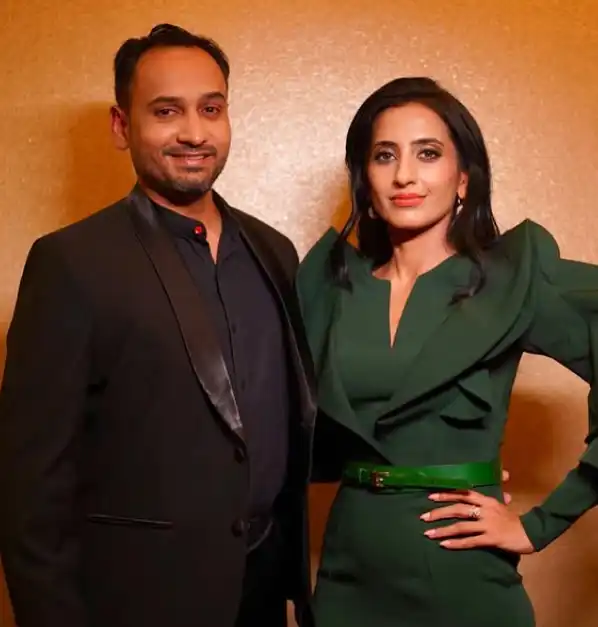 Vineeta Singh with her husband