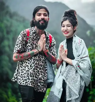 Anurag Dobhal with her wife